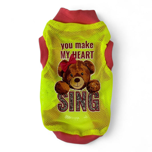 Singing Heart Mesh Shirt